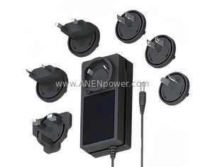 CHINA 72W 12V 5A 6A / 24V 2.5A 3A Adaptador de energía intercambiable con enchufe. proveedor