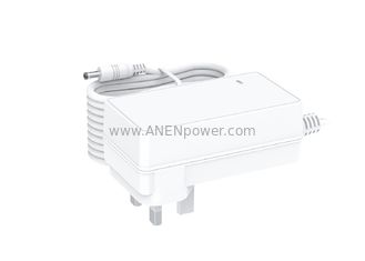 CHINA 48W el adaptador DC BRITÁNICO máximo de la CA del soporte de la pared de la fuente de alimentación del enchufe que cambiaba 12V 4A 24V 2A con UKCA TUV certificó proveedor