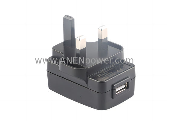 Adaptador de fuente de alimentación con enchufe británico de 6W con certificación UKCA - 5V 1000mA (1A) Cargador AC DC (100-240V 50/60Hz, 3 pines) proveedor