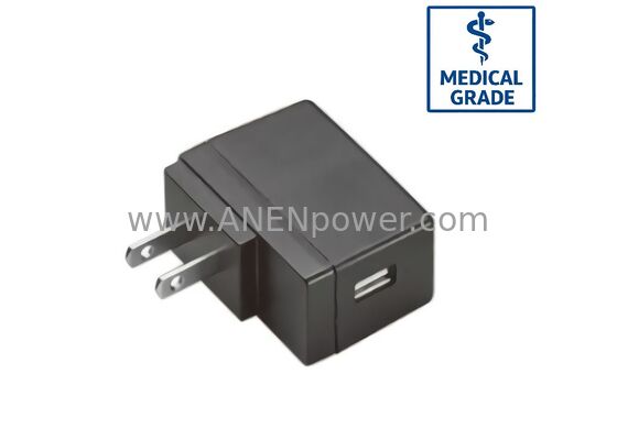 Adaptador de corriente médico de 12W 5V2.4A / 24V0.5A Certificado IEC60601 Baja corriente de fuga proveedor