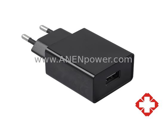 Adaptador CA de 5V 2A con certificación CE GS, cargadores USB médicos de 5V 1A con enchufe UE